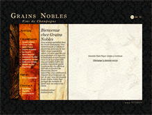 Tablet Screenshot of grains-nobles.ch